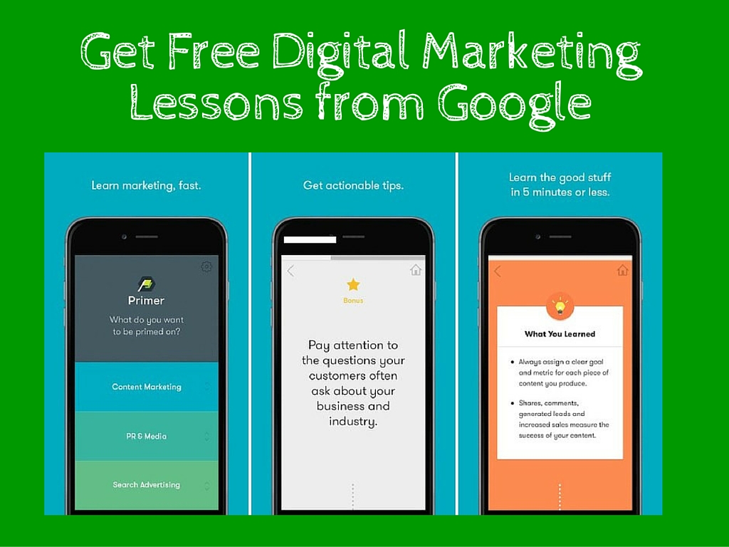 Free Digital Marketing Lessons from Google