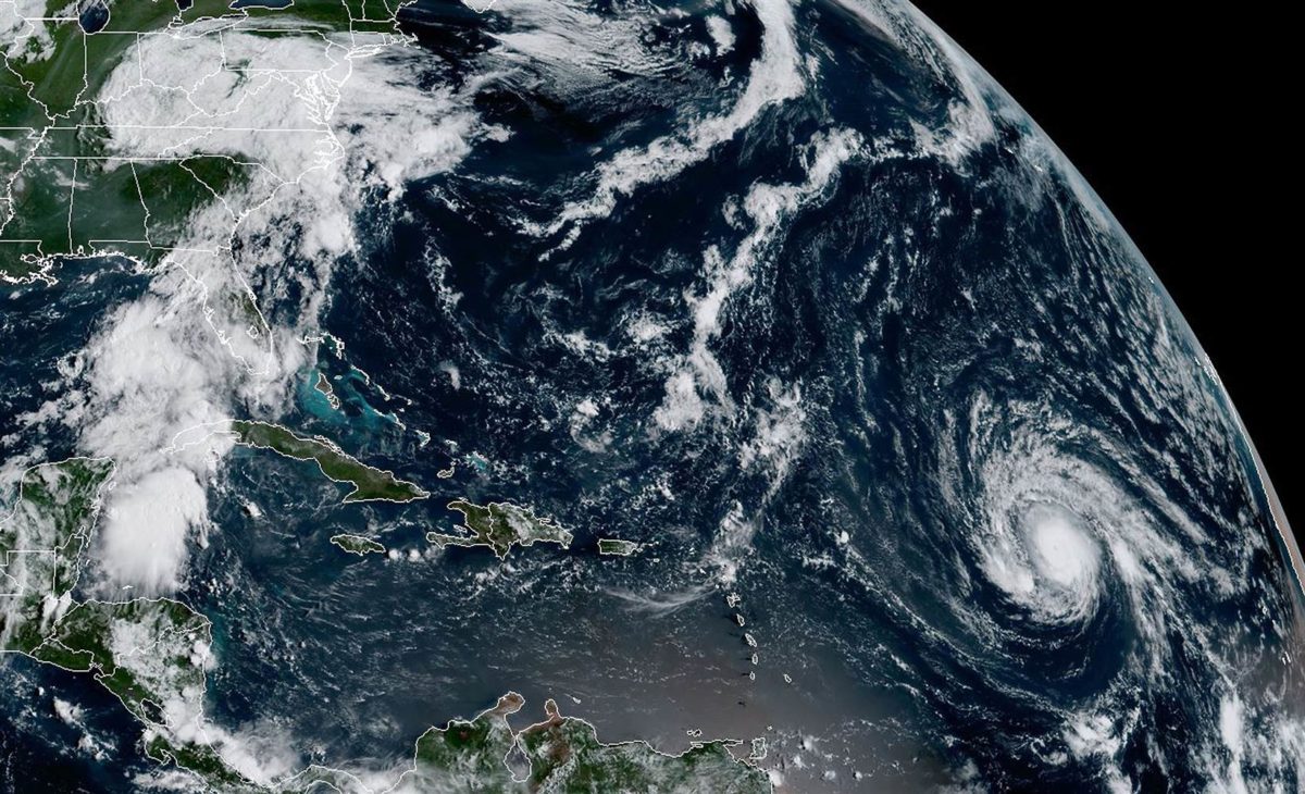 hurricane irma earth view